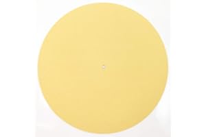 WAUDIO Tappetino antiscivolo in feltro per giradischi LP antiscivolo per dischi in vinile LP (giallo)