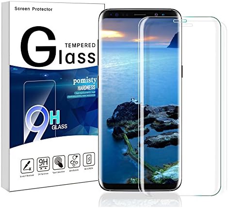 Glaxy S8 Plus Screen Protector,Pomisty Samsung S8 Plus Tempered Glass,9H Full Screen Coverage S8+ Glass Screen Protector for Samsung Glaxy S8 Plus (Samsung Galaxy S8 Plus)