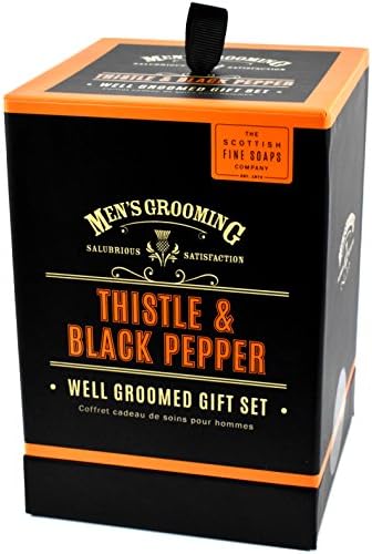 Scottish Fine Soaps Thistle and Black Pepper Well Groomed Gift Set