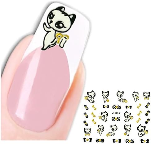 Just Fox – 3D Nail Sticker Foot Loop Bow Cat Nail Art False Nails