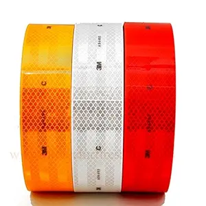 3M Aero Intensity Reflective Tape (White, Red and Yellow, 2-inch) - Pack of 3