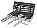 Produktbild Premium Grillbesteck Set im Alukoffer (11 Teile) mit Grillzange, Reinigungsbürste, Marinierpinsel uvm. aus hochwertigem Edelstahl