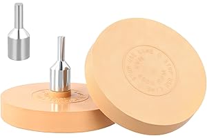 QWORK® 2 Stück Folienradierer, Aufkleber Radiergummi zum Entfernen von Nadelstreifen, Aufklebern, selbstklebenden Vinyl-Aufklebern von Autos, Wohnmobilen, Booten und mehr, 90 mm
