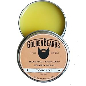 Organic Beard Balm -Toscana - 30ml - 100% Natural *Golden Beards* | Jojoba & Argan & Apricot Oil, Moisturise Your Beard… - Image 5
