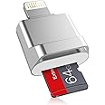TERRIFI Micro SD Card Reader for iPhone iPad,Micro SD Card Reader Viewer Adapter Memory Card Reading for iPhone 14/13/12/Pro/11/X/XR/Max/8 Support and exFAT & FAT32