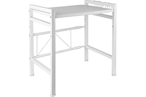 THINFAR Ausziehbare Halterung für Mikrowelle mit schwerer Belastung, Regalhalterung für Mikrowelle, höhenverstellbar (40/64 x 45 x 36,5 cm (Weiß))