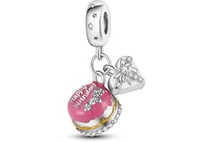 NARMO Charms per Pandora Bracciali 925 Sterling Silver Heart Charms per Bracciali Farfalla Charm Originale per le Donne Braccialetto Argento Charms