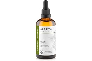 Alteya Organic Olive Oil 100ml - 100% USDA Certified Organic Pure Natural Olive Carrier Oil - Moisturising, Nourishing, Premium Therapeutic Grade Skin Treatment