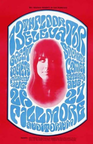 Grace Slick and the Great Society 1966 - Aluminium Wall Art 15 x 20cms