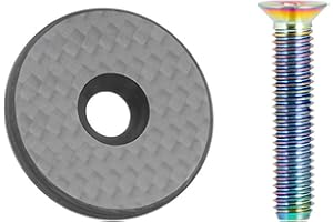 HOUSON Tapa de vástago de bicicleta de fibra de carbono, tapa de vástago de bicicleta, casco de bicicleta, juego de dirección para bicicleta de carretera MTB BMX (31,8 mm)