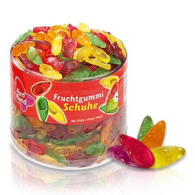 Preisvergleich Produktbild Red Band Fruchtgummi Schuhe Menge:1250g