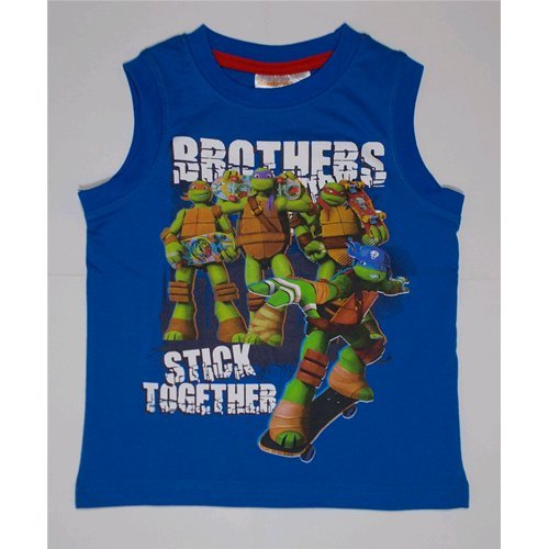 VEST SUMMER TEENAGE MUTANT NINJA TURTLES T-SHIRT CHILDREN'S 3/8-OE1298 YEARS Years 08 white