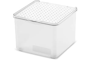madesmart 79207 Small Lid Bin - Frost Organizer, Plastic