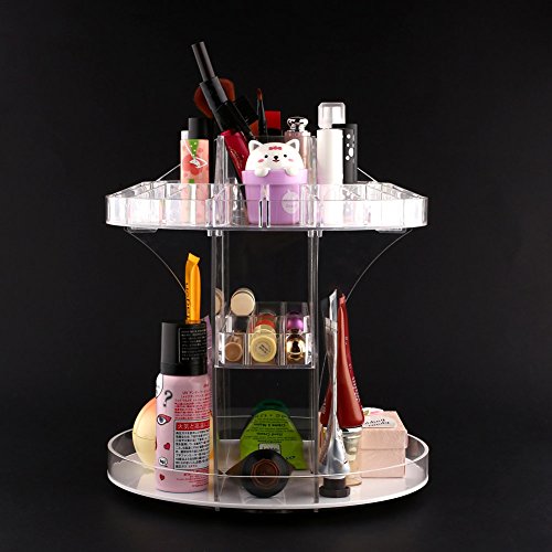 Amzdeal 360°Kosmetik Make Up Organizer Aufbewahrung Ständer Kosmetikbox Kosmetikständer - 2