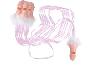 PRETYZOOM 10 Pièces Nouveauté Drôle Sifflet Enterrement De De Garçon Sifflet Collier avec Lanière Tour Jouet Accessoire Poule Enterrement De De Jeune Fille Décorations Fournitures