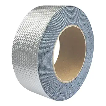 Neerja Aluminium Foil Tape Waterproof Adhesive Rubber Tape For Leakage Repairing, Waterproofing Water Tank, Roof, Pipe, Window Seal Leak, surface Crack (3mx5cm) (PACK OF 1)