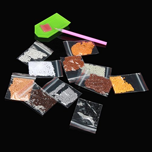 Kingko® Eine Paste die Sie fühlen sich sehr warm und schöne 5D Diamant Paste Diamant Stickerei Diamant Malerei Punkt Bohrer (D) - 7