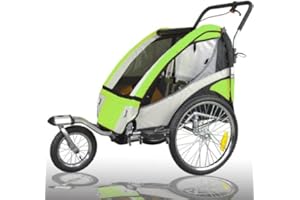 TIGGO Remolque de niños para bicicleta, con doble amortiguación, con juego de running - LEMON 504S-02