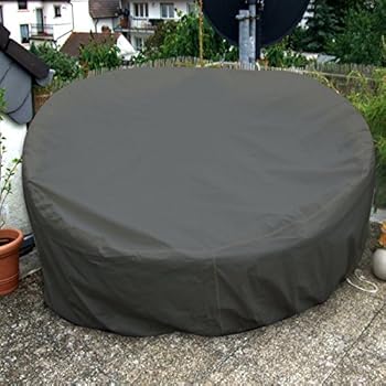 Sonneninsel Schutzhülle Rund 230cm Anthrazit PREMIUM WASSERDICHT