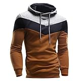 Sudaderas Hombre,Xinan Bohemia Retro Invierno Hoodie de Manga Larga Ropa Para Hombres (M, Café)