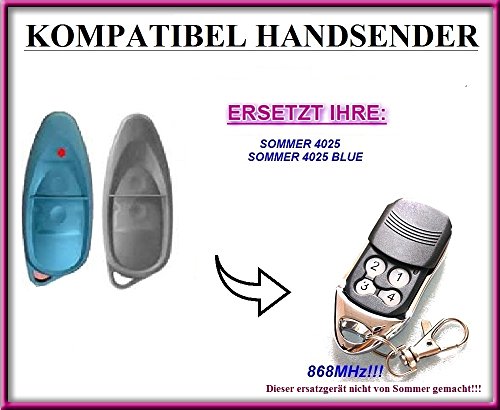 Preisvergleich Produktbild Sommer 4025, 4025 BLUE kompatibel handsender, ersatz fernbedienung, 868.8Mhz rolling code. Top Qualität ersatzgerät!!!