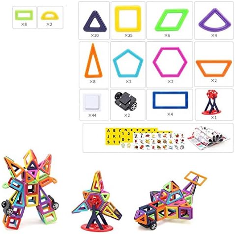 3D Magnetic Building Blocks Construction Puzzle Kids Toy Educational Game Sticks (Magnetic Building Blocks - 139 PCS)
