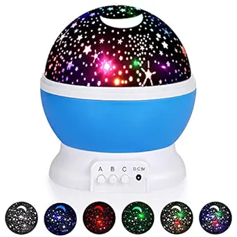 One94store Star Master Projector with USB Wire Colorful Romantic LED Star Master Sky Star Night Projector Bed Light Lamp (Assorted Color)