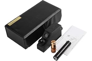 Salmue Refractómetro de Gemas, joyería RHG181 1.30-1.81 ldentificación de Gemas Profesionales Refractómetro de Gemas para Viaje de Gemologists/portátil Lab Suitcase