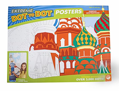 MindWare Extreme Dot to Dot 7- Poster Set: Famous Destinations