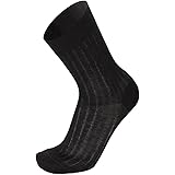 Calze Uomo Filo di Scozia Corte a Coste Made in Italy | Calzini Corti Cotone 100% | Tinta Unita | Confezione 6 Paia
