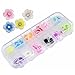 flower nail art - SODIAL(R)1 Bag (60pcs)3D Mix Resin Rhinestone Glitter Flower Slice Nail Art Tips/Decals/Stickers DIY Decorations