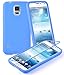 Produktbild Cadorabo - TPU Silikon Schutzhülle (Full Body Rund-um-Schutz auch für das Display) für > Samsung Galaxy S5 / S5 NEO < in ALKALI BLAU