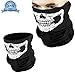 Produktbild Motorrad Gesichtsmaske Schädel Maske Sturmmaske Totenkopf Skull Masken für Halloween Fahrrad Ski Paintball Gamer Karneval Kostü Wandern - Hmjunboys (Schwarz)