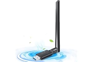 AIGOLINK Clé WiFi AC 1200Mbps, Adaptateur WiFi USB 3.0 Double Bande 2,42GHz/5,8GHz, dongle WiFi puissante avec Antenne à Gain Élevé 5dBi pour PC Compatible avec Windows 11/10/8.1/8/7/XP/Vista, Mac OS X