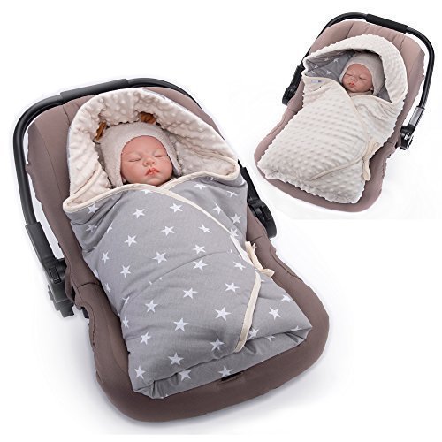 Chancelière Universelle Porte-bébé - Imperméable, Doublure Polaire - Éléphant Design - Housse Fourreau Tout Temps