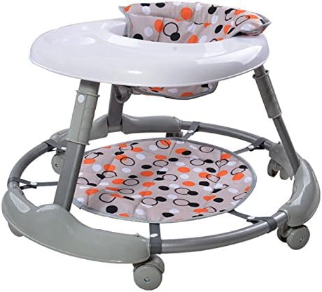 OGTOP 2017 Infant Walker 6-18 Months Children Multi-Function Foldable Safety Anti-rollover,Grey-OneSize