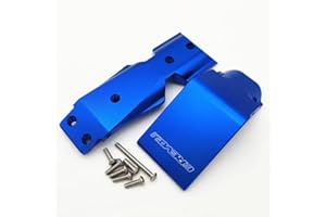 CRAZYRACER Piastra Skid Anteriore Alluminio Blu per Traxxas 1/10 E REVO VXL 2.0 8637