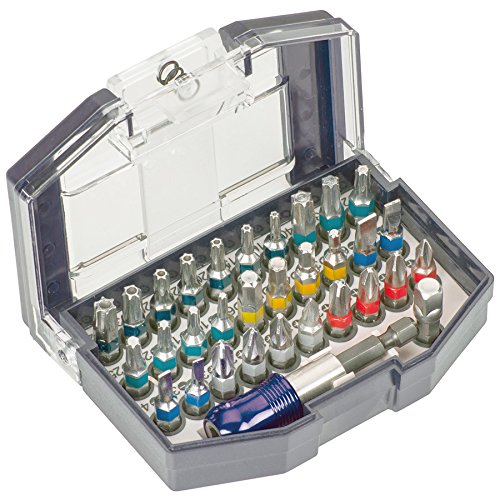Preisvergleich Produktbild Bit-Box mit praktischem Gürtelclip, 32-teilig