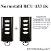 Produktbild 2 X Normstahl RCU433 4K handsender 4-kanal 433.92Mhz fernbedienungen. Rolling code!!! 2 Stücke für den besten Preis!!!