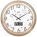 Produktbild Jiaa Wanduhr für Wohnzimmer rund gedämpft elektronische Quartz Home Decor, 14 Zoll, Flachbildschirm-Version dumm blond