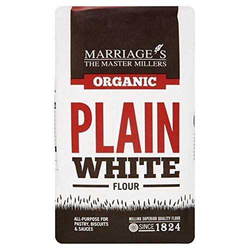 Marriage's Organic Plain White Flour 1kg - Pack of 2