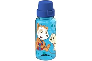 ADRIAN & WIMMELBUCHVERLAG GMBH Bobo Siebenschläfer Trinkflasche Kinder: Trinkflasche für Schule und Kindergarten für Mädchen und Jungen, Blau