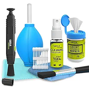 GIZGA essentials Professional Lens Pen Cleaning Pro System + 6-in-1 Cleaning Kit + Professional Wipes for Cameras and Sensitive Electronics (GZ-COMBO-103+104+106-N)