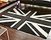 Union Jack Rug Grey Black Cream 120 x 170cm