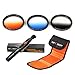 Produktbild K&F Concept 3 teiliges 77mm Slim Objektiv Verlaufsfilter Farbfilter Set Orange Blau Grau Filterset Graufilter Kamera Zubehör für Canon 6D 5D Mark II 5D Mark III Nikon D610 D700 D800 DSLR Kamera + Reinigungspinsel für Objektive + Filtertasche