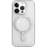 Youngkit Rock Frosted iPhone 15 Pro Max kılıf; iPhone 15 Pro Max 6;7 in&ccedil; (Beyaz) i&ccedil;in Kickstand ile Manyetik Uyumlu kılıf