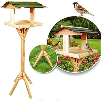 Parkland Traditionnel En Bois Pour Oiseaux Mangeoire Oiseaux Mangeoire Sur Pied