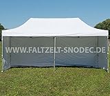 Faltzelt Faltpavillon 3x6 weib mit 4 Seitenteilen PVC 350g GM Partyzelt Pavillon Verkaufszelt wasserdicht