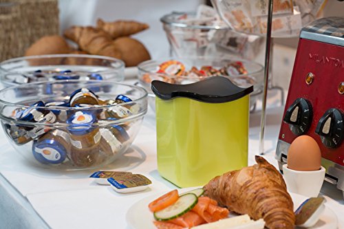 Rosti Mepal 108552091200-Abfalleimer Tisch Cube Melamin Zitrone 12,0 x 12,0 x 13,6 cm - 2