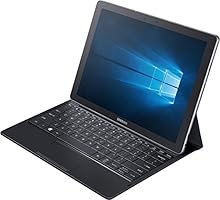 Samsung Galaxy TabPro S SM-W700 30,7 cm (12 Zoll) Tablet-PC (Intel Core m3-6Y30, 4GB RAM, 128GB SSD, Wifi, Windows 10 Home) schwarz inkl. Bookcover mit vollwertiger Tastatur